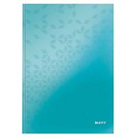 Leitz WOW Geschäftsbuch, A4, liniert 7 mm, eisblau, 80 Blatt