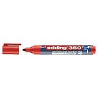 Edding 360 Bullet Tip Red Whiteboard Markers - Box of 10