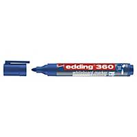 Edding 360 Bullet Tip Blue Whiteboard Markers - Box of 10