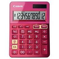 Canon Tischrechner LS-123KSER, 12-stellig, Solar/Batterie, pink