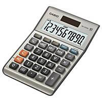 Calcolatrice da tavolo Casio MS-100BM, visualizzazione 10 cifre, argento