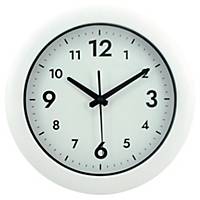 Horloge analogique Easy Time, diamètre 30 cm, blanche