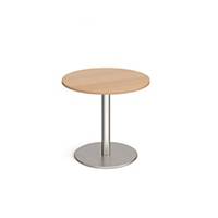 Monza circular dining table 800mm beech - Delivery Only - Excludes NI