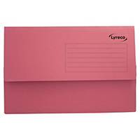 Lyreco folder with acordion spine cardboard 290g red