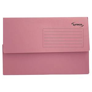 5 x Document Wallets Pastel Colour Durable Cover Half Flap Filing Storage Folder 