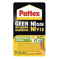 Pattex Geen Spijkers & Schroeven kleefstrips, verwijderbaar, per 10 stuks