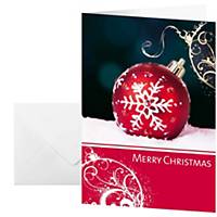 Weihnachtskarten Sigel A6, englisch, Pack à 10 Stück