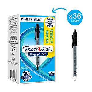 BIC Cristal Exact Ballpoint Pens Ultra Fine 0.7mm Tip Black Ref