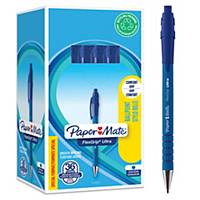 Paper Mate Flexgrip Ultra stylo à bille retractable value pack 30+6 bleu