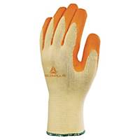 Multifunctionele handschoen met latex coating geel/oranje - maat 9 - 12 paar