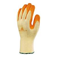 Latex Coated Grip Gloves Orange/Yellow - Size 9