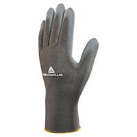 PU COATED GLOVES BLACK/GREY SIZE 7 (PAIR)