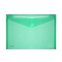 Enveloppes PP transparentes Foldersys, A4, vertes, les 10 pièces