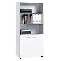 CUPBOARD 2SHELV 1DRAW 181X40X80 WH/WH