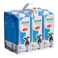UHT Milk with Screw Cap, Pack of 6x1l