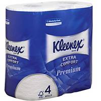 Toilettenpapier Kleenex Ultra 8484, 4-lagig, Packung à 24 Rollen