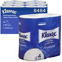Toilet Roll by Kleenex® - 24 rolls x 160 4 Ply White Toilet Roll (8484)