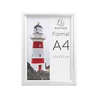Picture frame Exacompta, A4, with snap lock, aluminium, silver