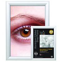 Aluminium 4 Sided Snap Frame Size A4 Silver