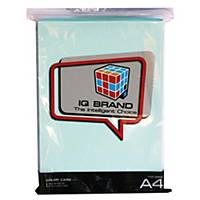 IQ Coloured A4 Cardboard 110G Blue Pack of 180 Sheets