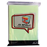 IQ Coloured A4 Cardboard 110G Green Pack of 180 Sheets
