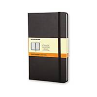 Notesbog Moleskine Classic, Pocket, linjeret, hard cover, 9 x 14 cm, sort