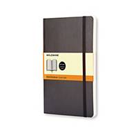 Notesbog Moleskine Classic, Large, linjeret, soft cover, 13 x 21 cm, sort