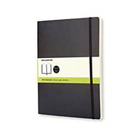 Notesbog Moleskine Classic, XL, ulinjeret, soft cover, 19 x 25 cm, sort