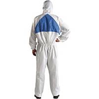 3M 4540 COVERALL CHEMICAL PROTECTION LARGE WHITE/BLUE
