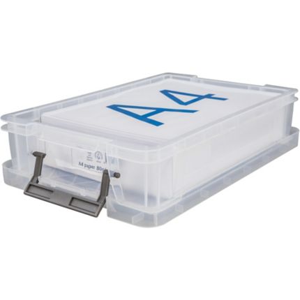 Whitefurze Allstore Clear Plastic Storage Container Strong Heavy Duty Box & Lid 