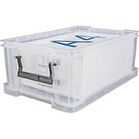 Whitefurze Allstore Clear 10 Litre PP Storage Box