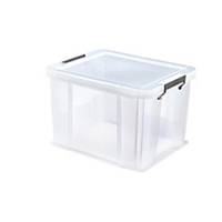 Whitefurze Allstore Clear 36 Litre PP Storage Box