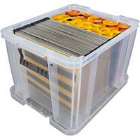 Whitefurze Allstore Clear 36 Litre PP Storage Box