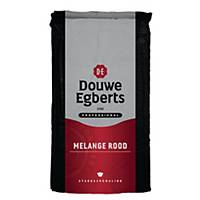 Café mouture standard Douwe Egberts Mélange Rouge, le paquet de 1 kg
