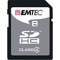 SD-HUKOMMELSESKORT  EMTEC SILVER 8 GB