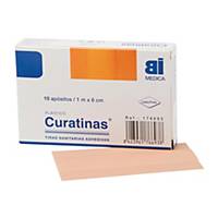 Caja de 10 Curatinas® Bimedica de plástico color piel - 60 mm x 1 m