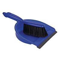 Blue Stiff Dustpan & Brush Set