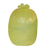 The Green Sack CHSA 10kg Medium Duty Refuse Sack 767mmx965mm Yellow - Box of 200