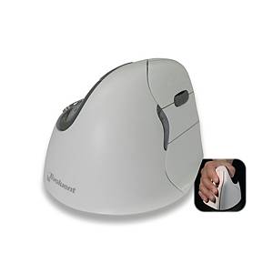 Evoluent computer mouse optical ergonomic White - bluetooth