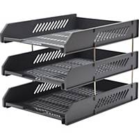 ORCA L3 Letter Tray 3 Levels Grey