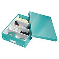 Odkládací box Leitz 6058 Click&Store, velikost M, ledově modrý