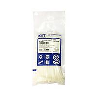 CABLE WIRE TIES 8   PACK OF 100 WHITE