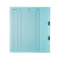 BAIPO Paper Folder with Plastic Fastener A4 230 Grams Blue - Pack of 50