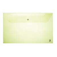 ORCA 120 Plastic Envelope with Button Horizontal F Green - Pack of 12