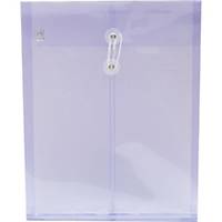 ORCA Expanding Plastic Envelope with String F Purple - Pack of 12
