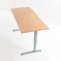 Hæve-sænke-bord ConSet, BxL 80 x 160 cm, bøg