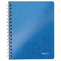 Notesbog Leitz WOW, A5, linjeret, blå