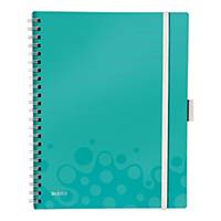 LEITZ WOW BE MOBILE NOTEBOOK PP COVER A4 SQUARED 5X5 ICE BLUE