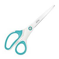 Leitz WOW scissors, length 20,5 cm, white/ice blue