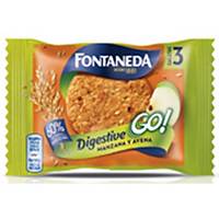 Caja de 24 paquetes de galletas Fontaneda - manzana y avena - 43 g